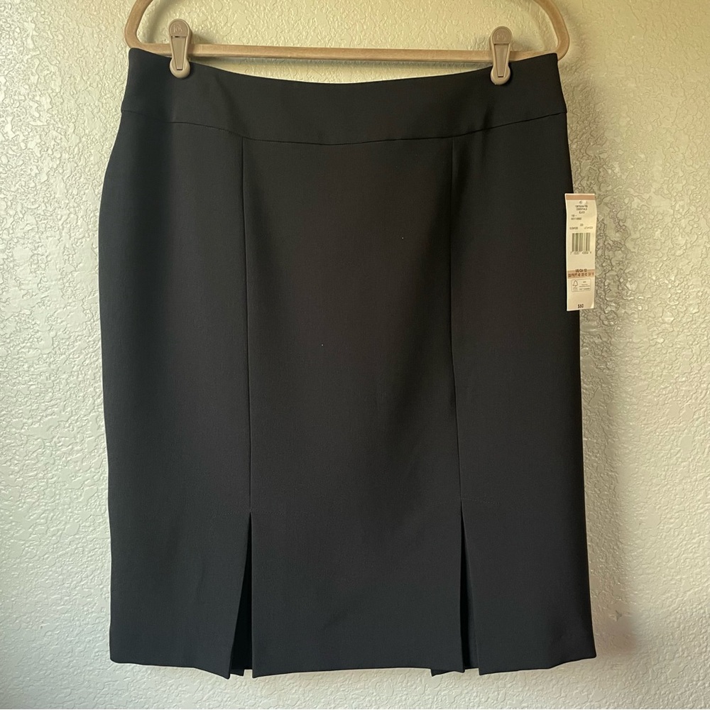 NWT Black Label by Evan Picone Womens 12 Pencil Skirt Essential Office Career